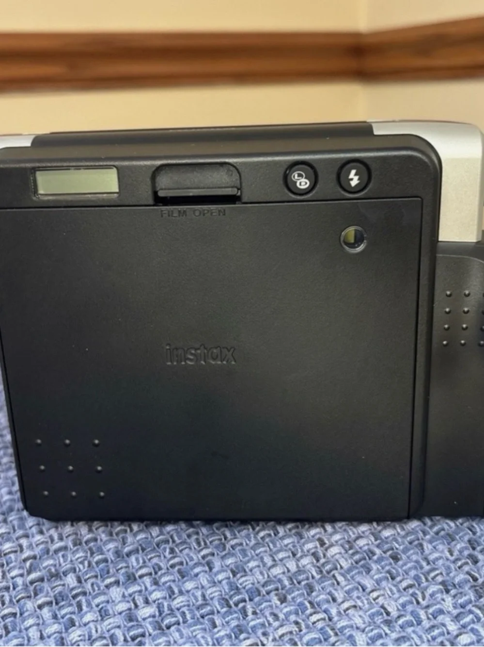 Fujifilm instax WIDE 300 Instant Camera in Black and Silver WORKS! In box!